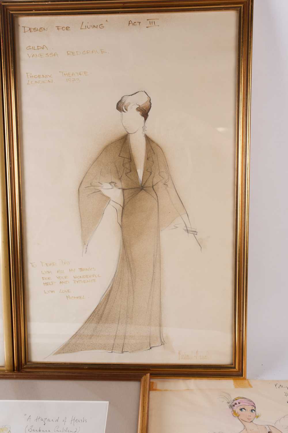 Julie Harris (British, late 20th century), three original costume designs to include sketches for - Image 5 of 6