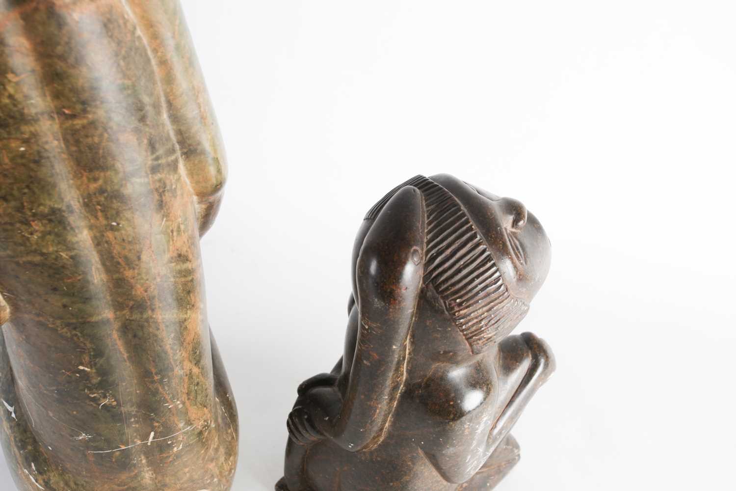 C.K. Chakanyuka 1965 (Crispen Chakanyuka 1943 – 2002?), a Zimbabwean Shona carved serpentine - Image 3 of 8