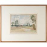 Joseph Kent Richardson RSW (1877-1972), 'Market Gardens, East Linton', a rural landscape,