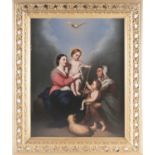 After Bartolomé Esteban Murillo (1617-1682) Spanish, 'The Holy Family', a 19th century oil on