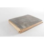 A late 19th century autograph book, containing numerous cards, letters and notes, all to the same