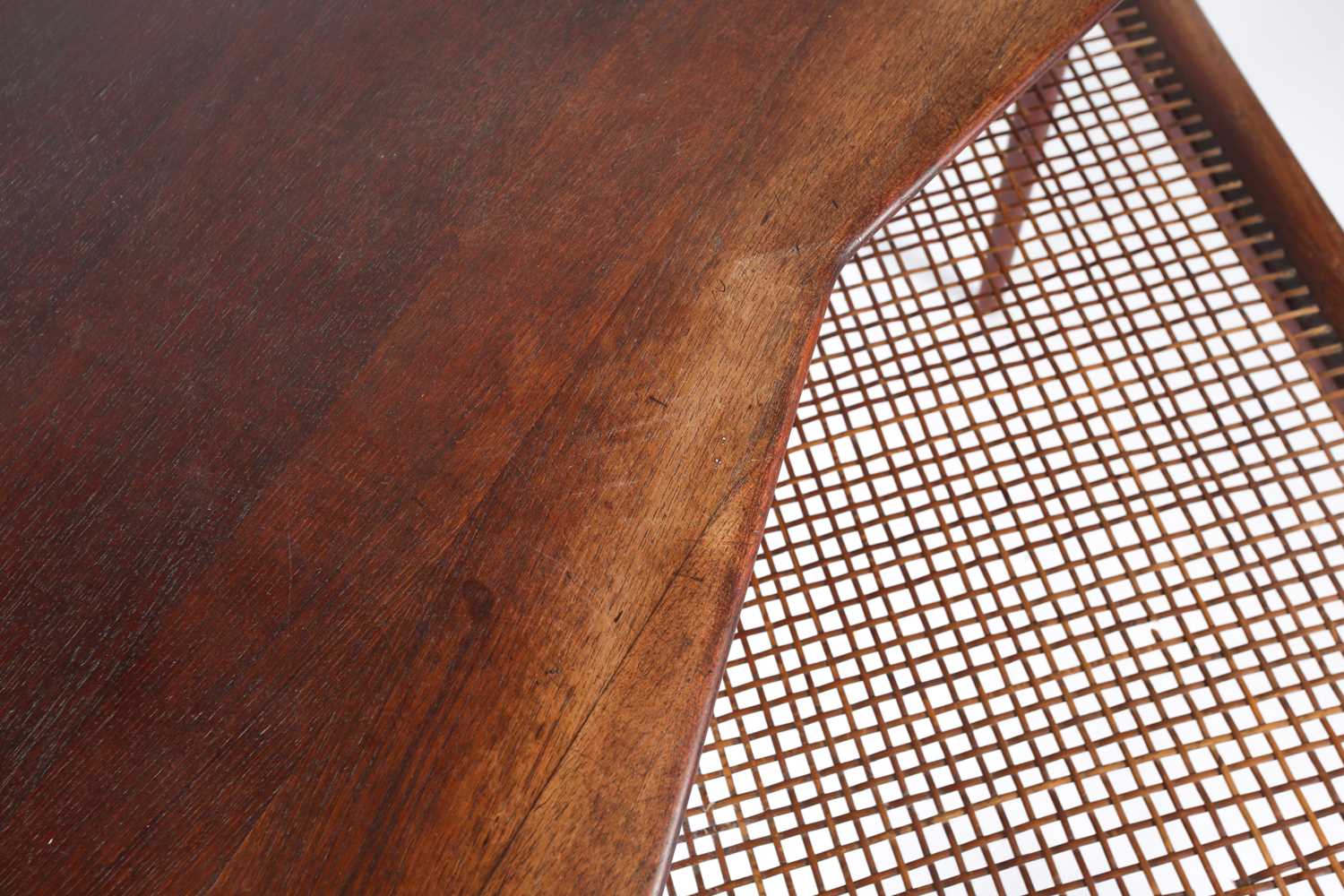 A Danish 1960s "Minerva" teak and split cane coffee table by Peter Hvidt & Orla Molgaard-Nielsen for - Image 7 of 9