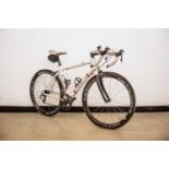 A Planet X carbon fibre road bicycle, with Planet X Pro Carbon 50 wheels.Condition report: There