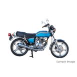 Honda CB400T. Four (4) 1979 blue part motorcycles, comprising a rolling chassis and three frames,