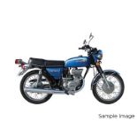 Suzuki GT185. Two 1979 blue part motorcycles, with two frames and a large quantity of boxed and