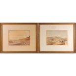 Attributed to James Holland (1800-1870), a mountainous landscape, watercolour, unsigned but