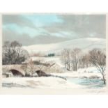 Michael Barnfather (born 1934), a limited edition print, signed by the artist in pencil, a wintry