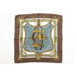 A Hermes "Bride De Cour" pattern silk scarf, designed by Cathy LathamCondition report: Light;y