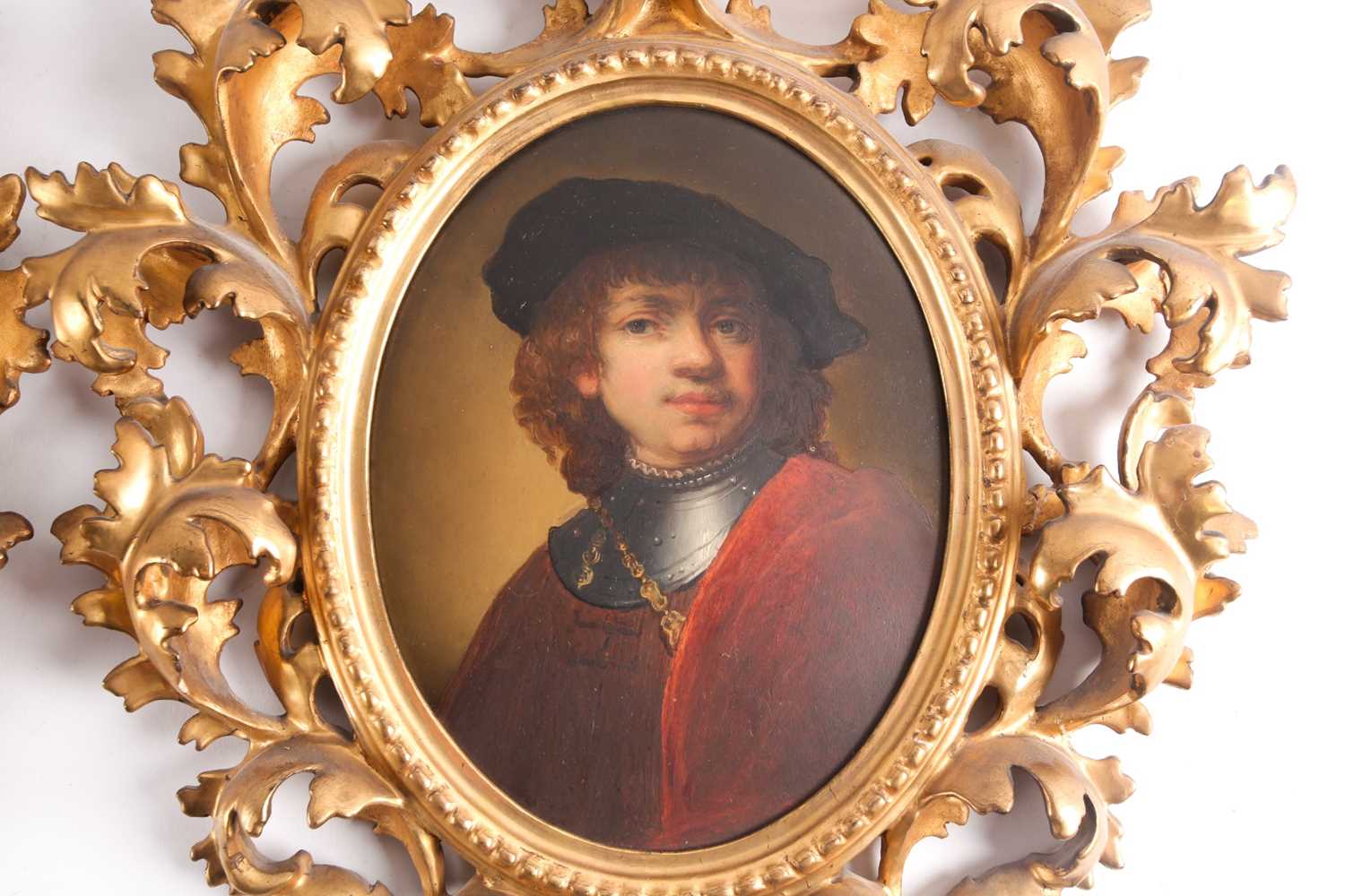 After Rembrandt Van Rijn, 19th century, a self-portrait as a young man and a companion portrait of a - Image 2 of 9