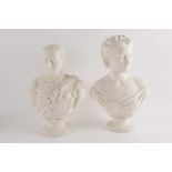 A Copeland Art Union of London Parianware bust of HRH Princess Louise after Mary Thornycroft, with