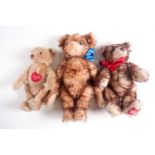 A collection of three Steiff Teddy bears including "Petsy" 2006 limited edition (837/3000) Teddy