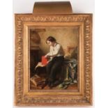 Pierre Edouard Frere (1819 - 1886) ‘The Young Student’, signed, oil on canvas, 31cm x