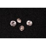 § A near pair of round brilliant-cut diamonds, 0.27 and 0.29 carats approximately, approximate