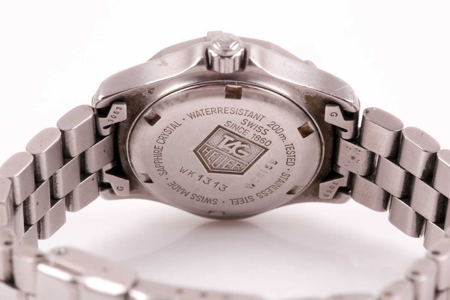 Tag Heuer. A lady's Professional 200m WK1313 quartz wristwatch, the blue dial with luminous baton - Image 3 of 11