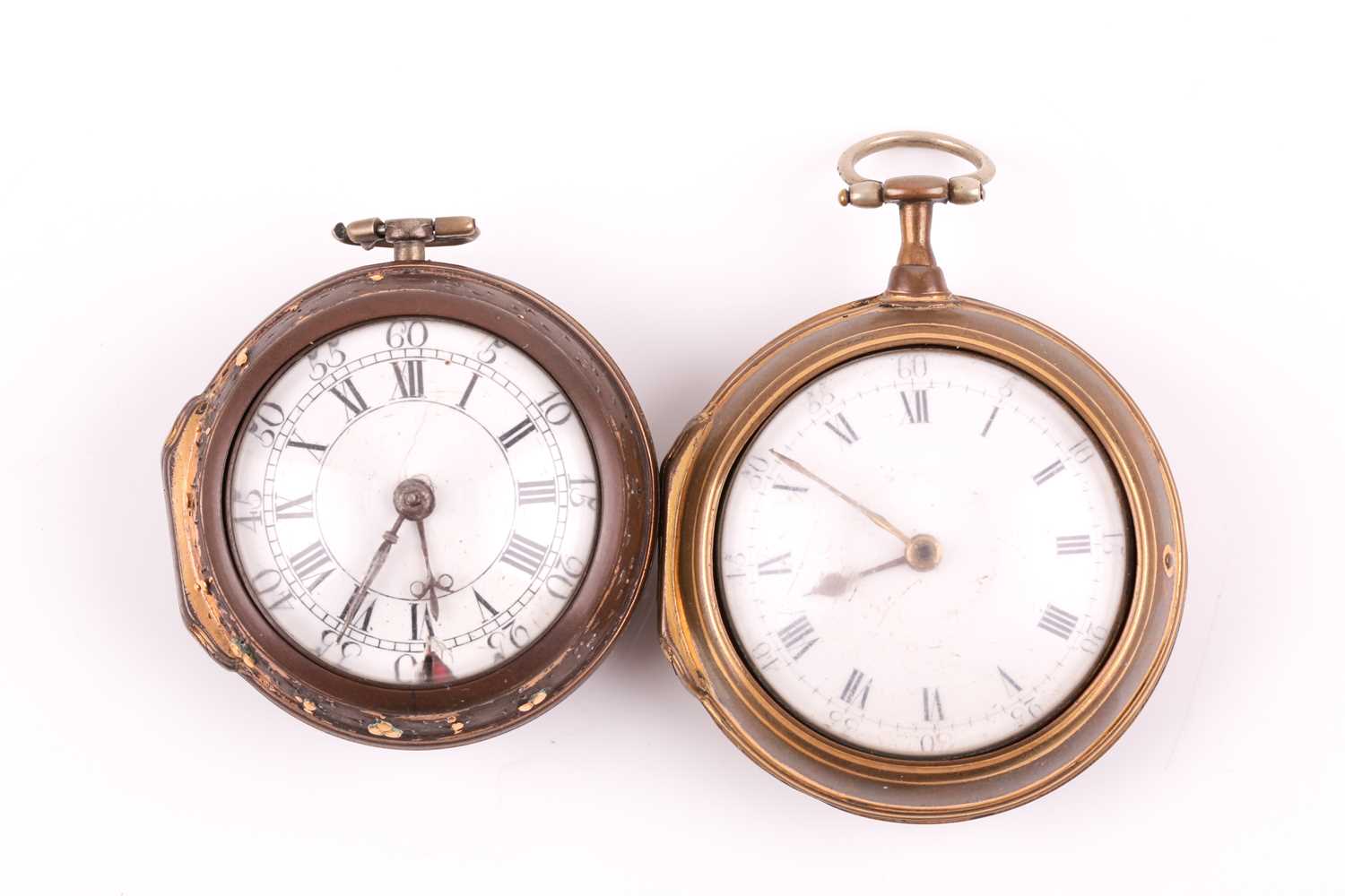 Two Georgian pair cased pocket watches, one by James Wilson of London, the other by Henry Redpath of