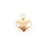 An 18ct yellow gold hollow heart pendant, of rounded design, approximately 2.4 cm wide,