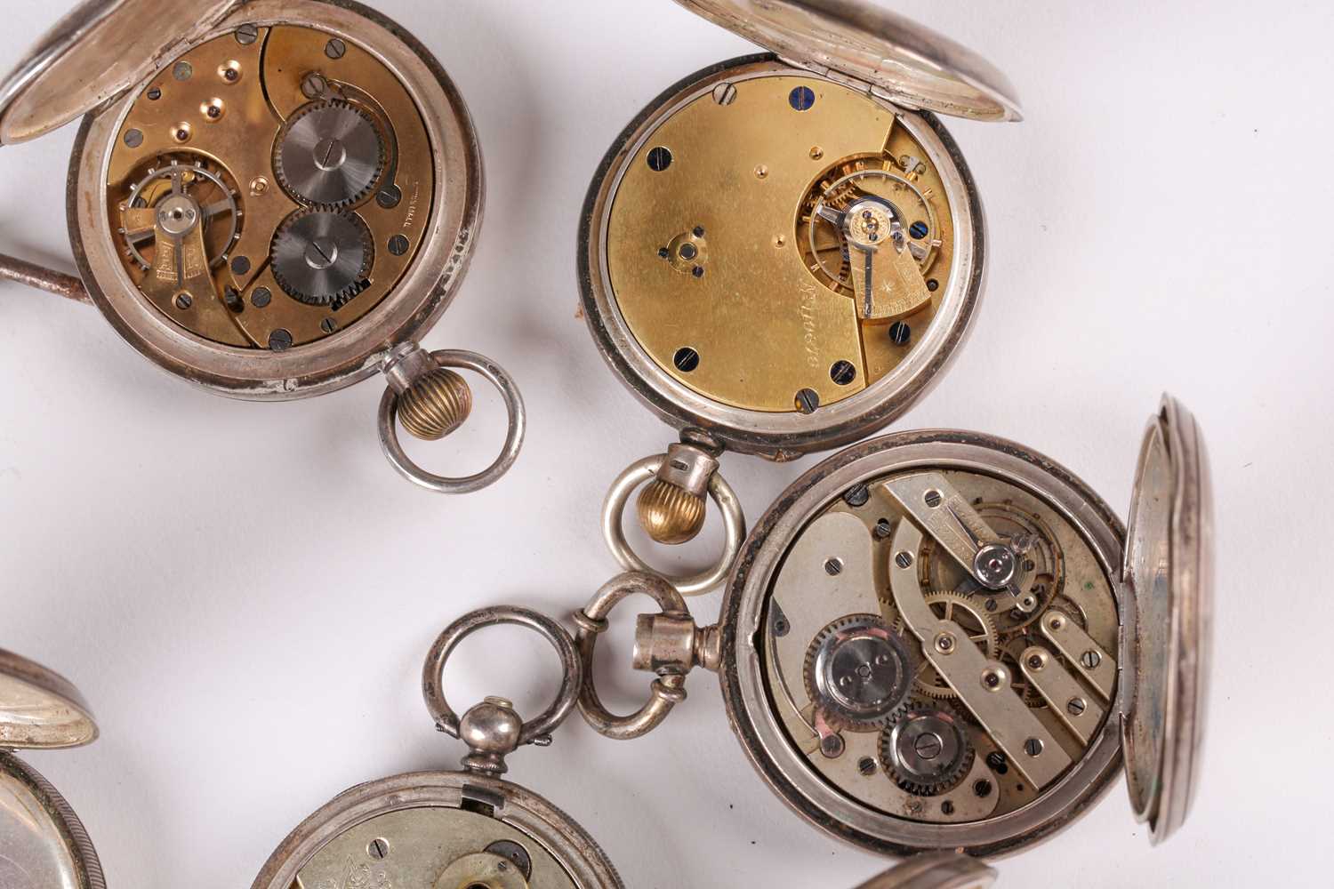 A Victorian silver open faced pocket watch, white enamel dial with Roman indices and subsidiary - Image 4 of 7