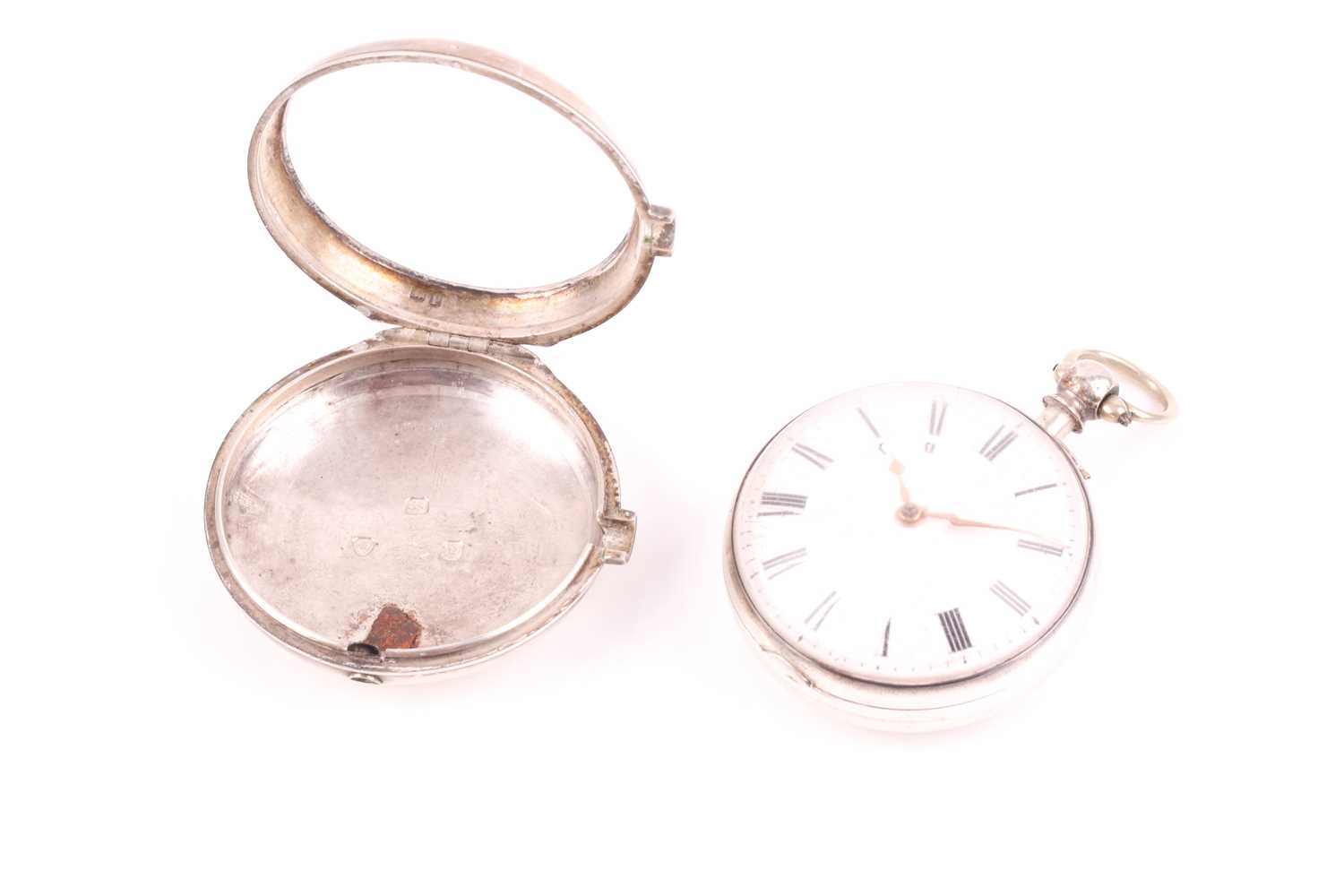 A Regency pair-cased silver pocket watch, by Thomas Clare of Bedford, hallmarked london 1830, by - Image 2 of 11