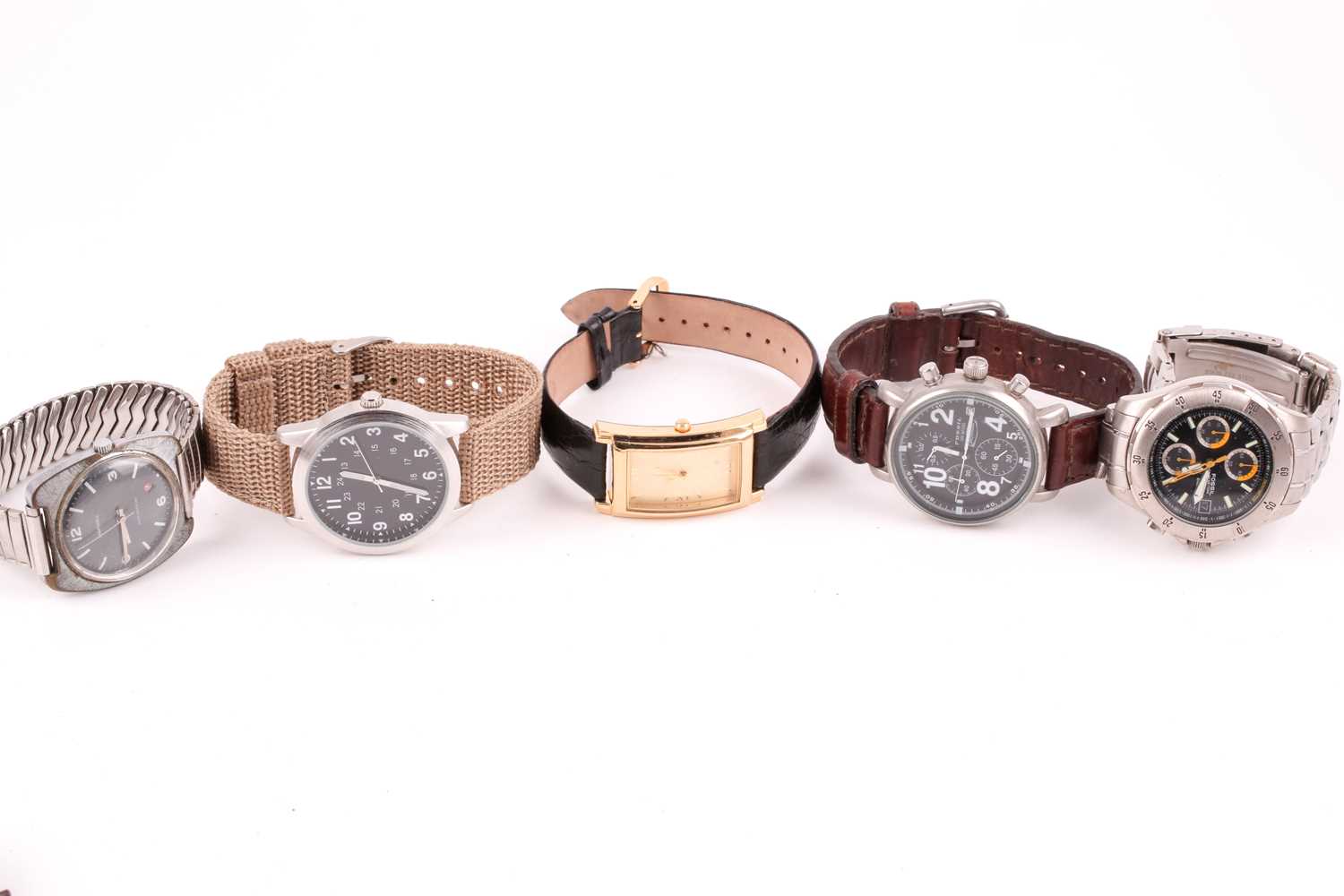 A group of ten assorted wristwatches, including watches by Fossil, Ingersoll, and others. (10) - Image 4 of 5