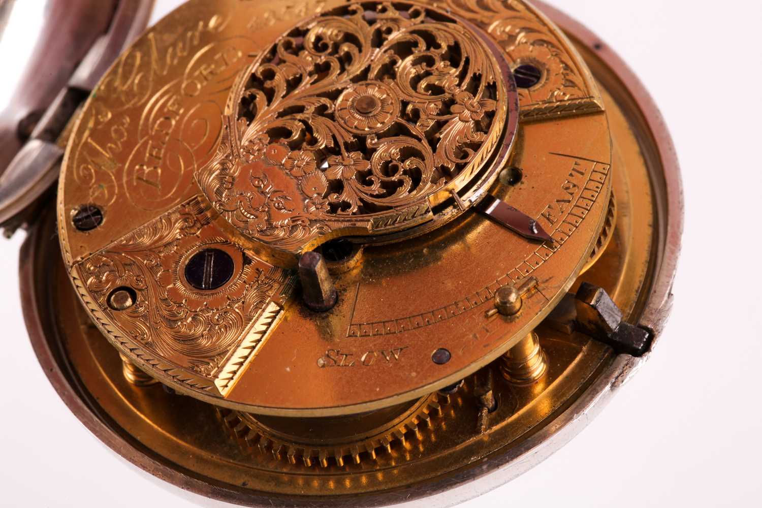 A Regency pair-cased silver pocket watch, by Thomas Clare of Bedford, hallmarked london 1830, by - Image 5 of 11