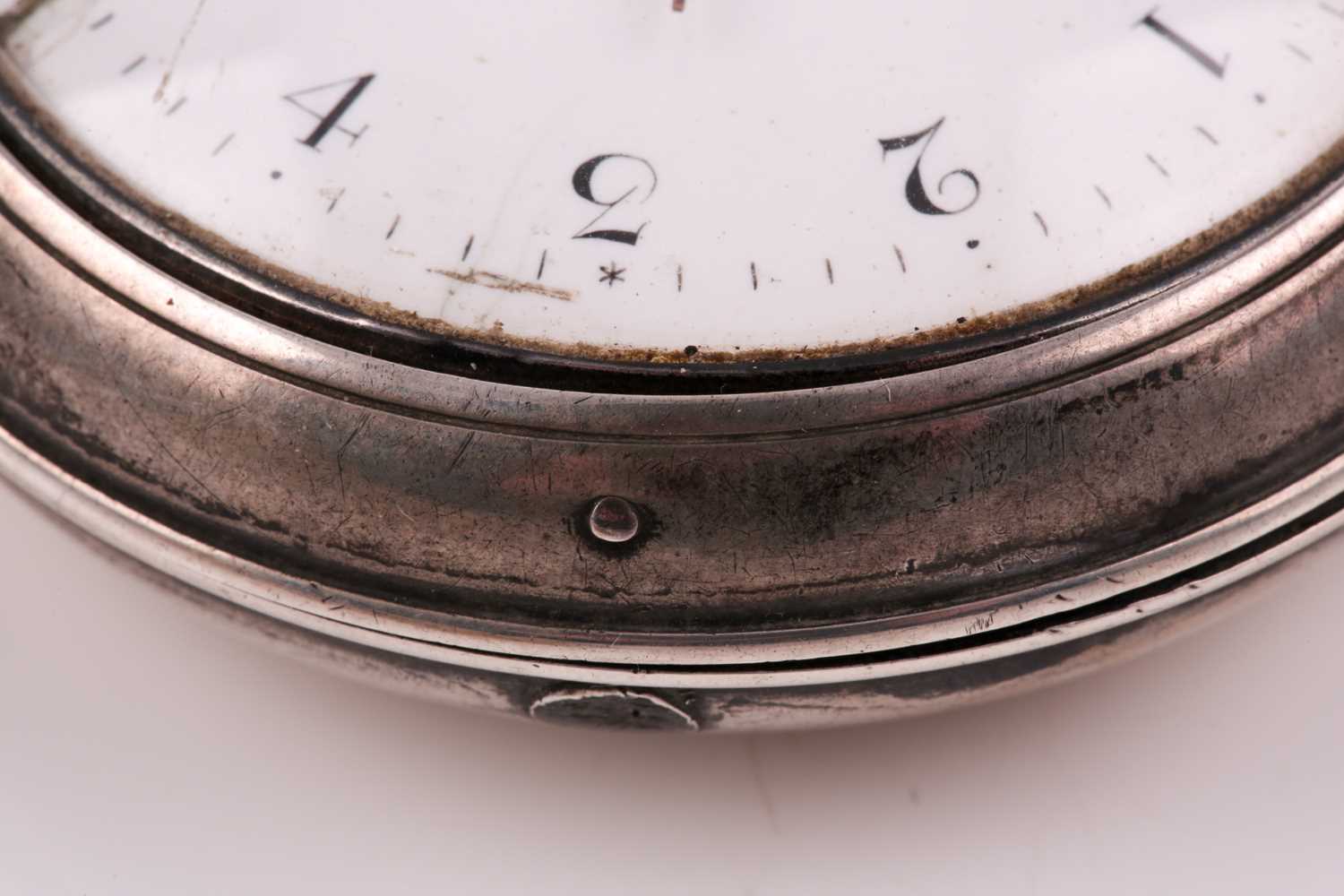 A George III silver pair-cased pocket watch, by T. Strong of London, hallmarked London 1809, the - Image 11 of 13