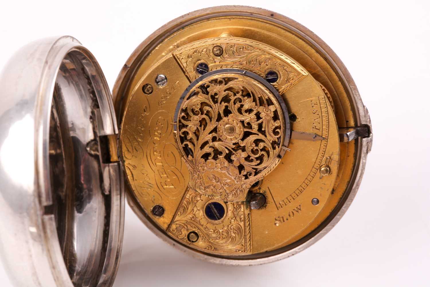 A Regency pair-cased silver pocket watch, by Thomas Clare of Bedford, hallmarked london 1830, by - Image 11 of 11