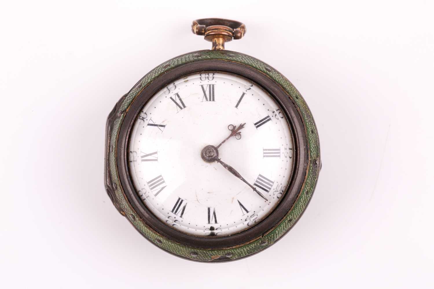 A George II silver gilt pair-cased pocket watch, by John Atkinson of London, hallmarked London 1746, - Image 3 of 5