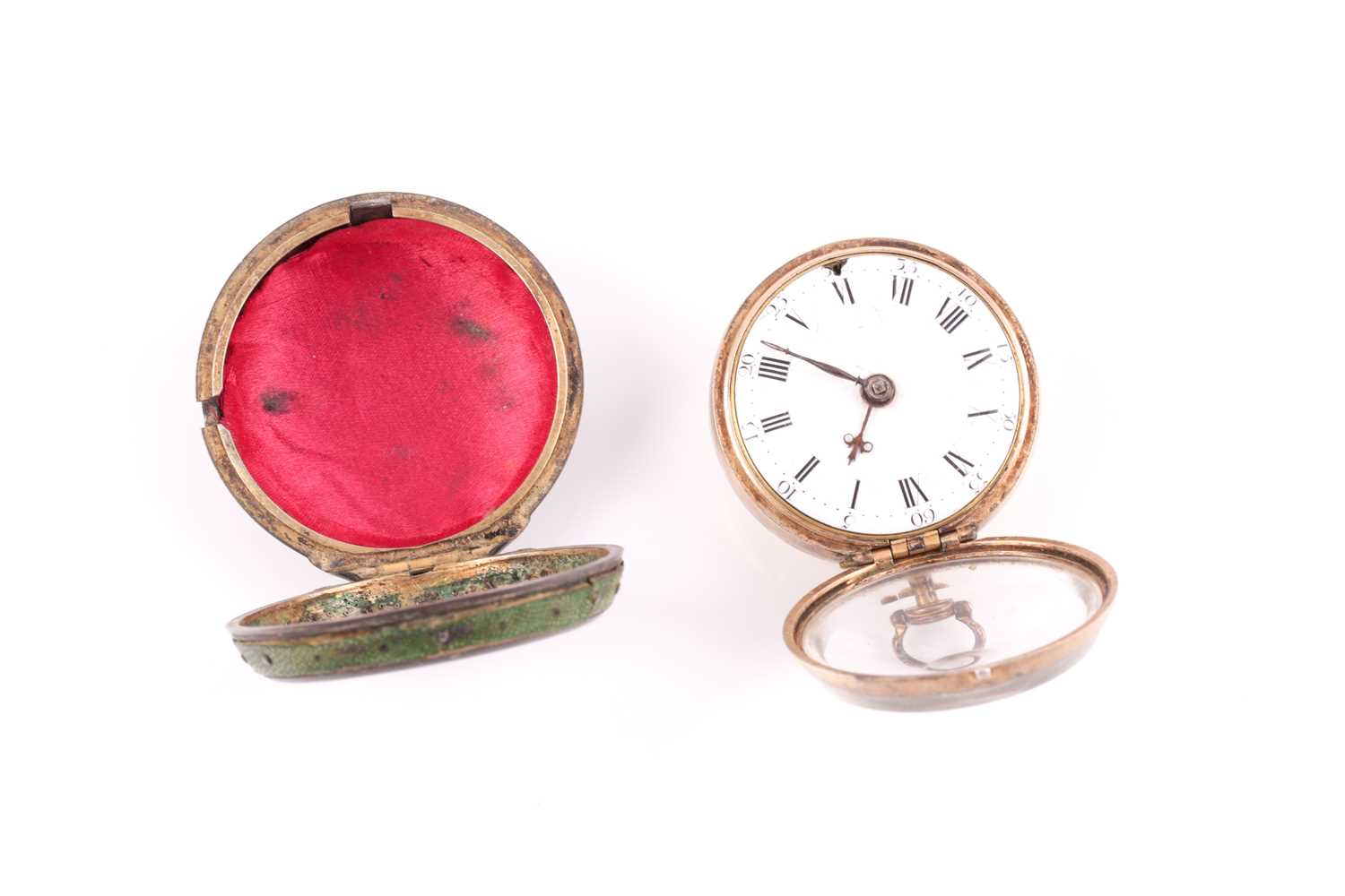 A George II silver gilt pair-cased pocket watch, by John Atkinson of London, hallmarked London 1746, - Image 4 of 5