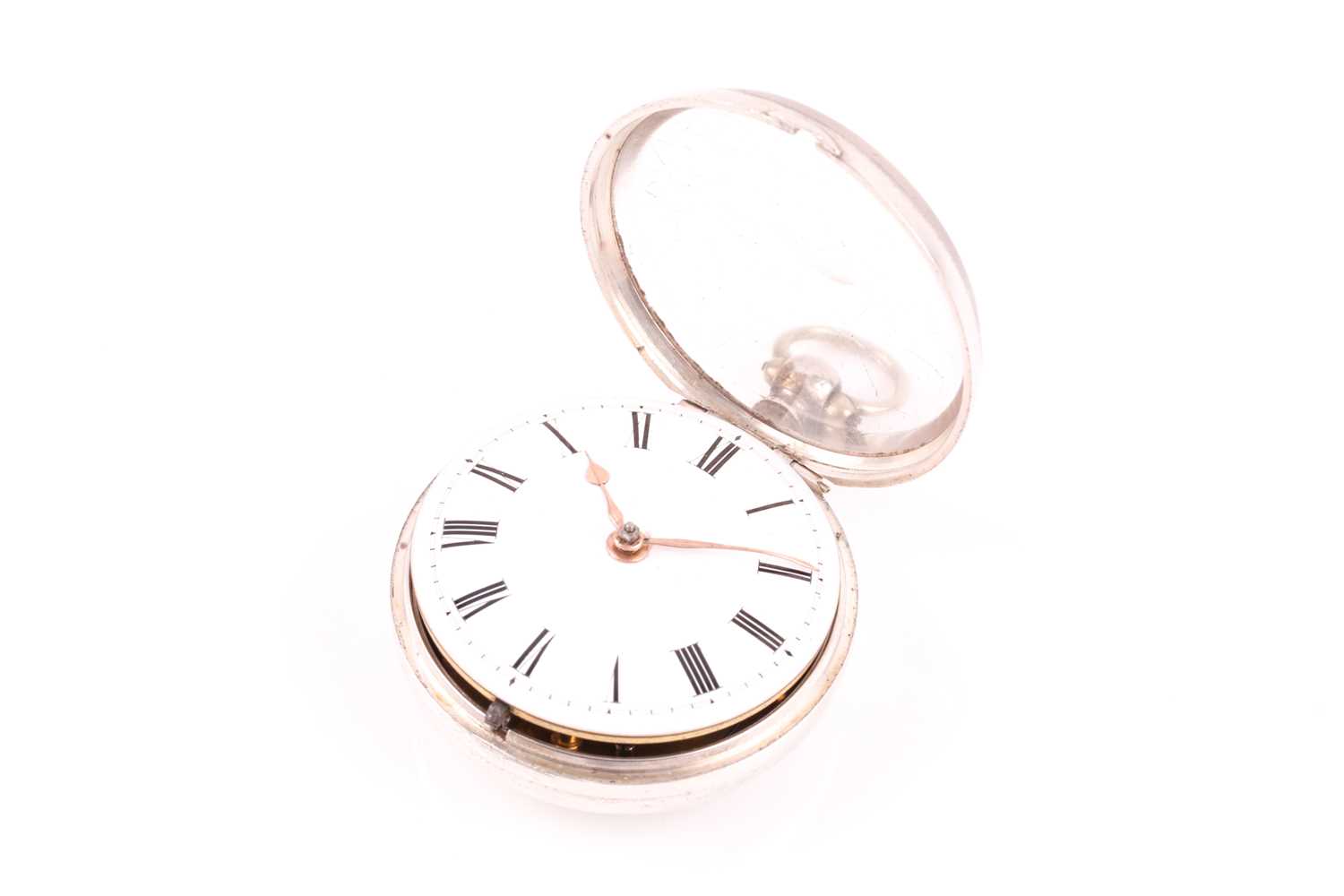 A Regency pair-cased silver pocket watch, by Thomas Clare of Bedford, hallmarked london 1830, by
