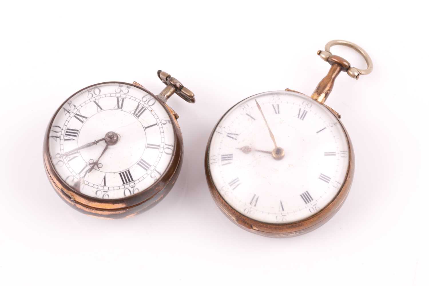 Two Georgian pair cased pocket watches, one by James Wilson of London, the other by Henry Redpath of - Image 8 of 10