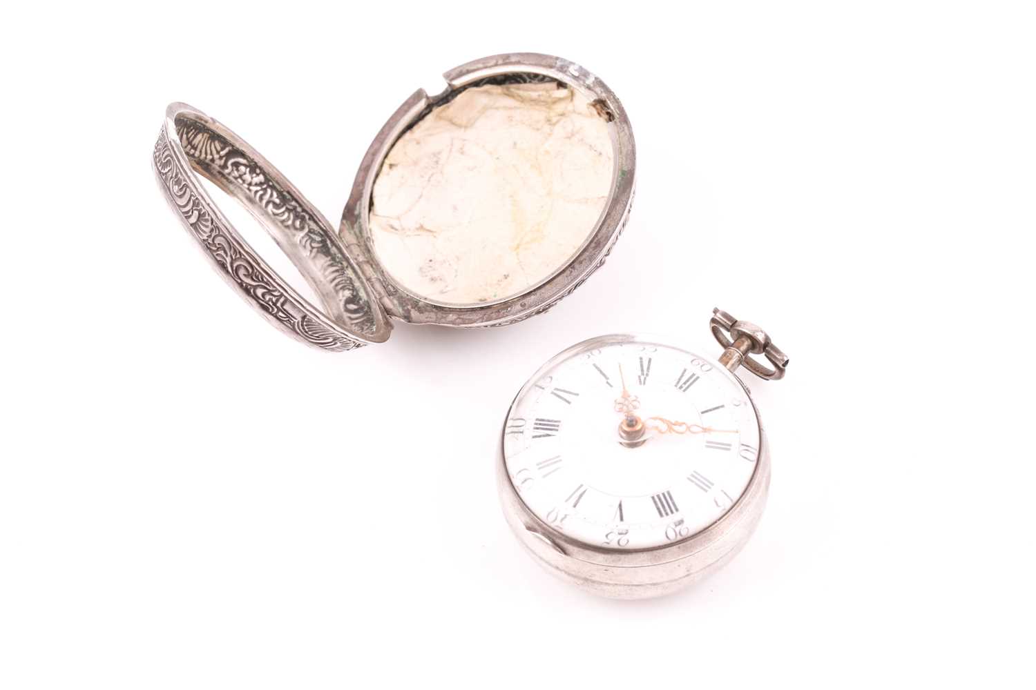 A George III silver pair-cased pocket watch, by Ovingham of London, hallmarked London 1770, - Image 2 of 13