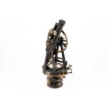 Street Brothers of Lambeth, a lacquered brass and Japaned, surveyor's theodolite with a compass