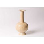 A Chinese dragon vase, Song/Yuan dynasty, with flattened rim above a slender cylindrical neck, the