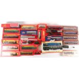 A large quantity of model railway rolling stock, largely passenger cars and mostly boxed, to include