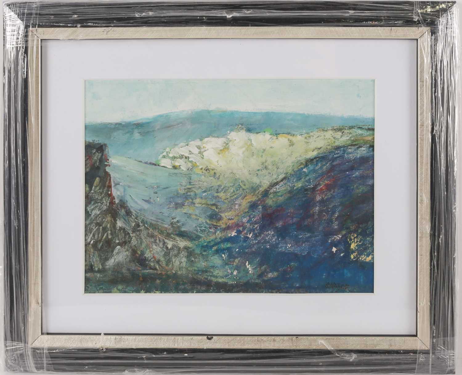 Attributed to Theodore Major (1908-1999), 'Wigan Alps', small oil, signature to lower right