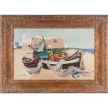 Jean B Chauffrey (b.1911), 'La Plage d'Hammamet', oil on panel, signed and dated 1953 (also signed
