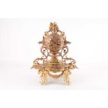 A late 19th century Vincenti & Cie ormolu mantel 8-day clock of ball form, Cciming on a single