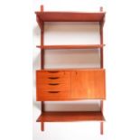 Prebend Sorensen for Rander Mobelfabrik, circa 1960s, a modular wall unit consisting of a single