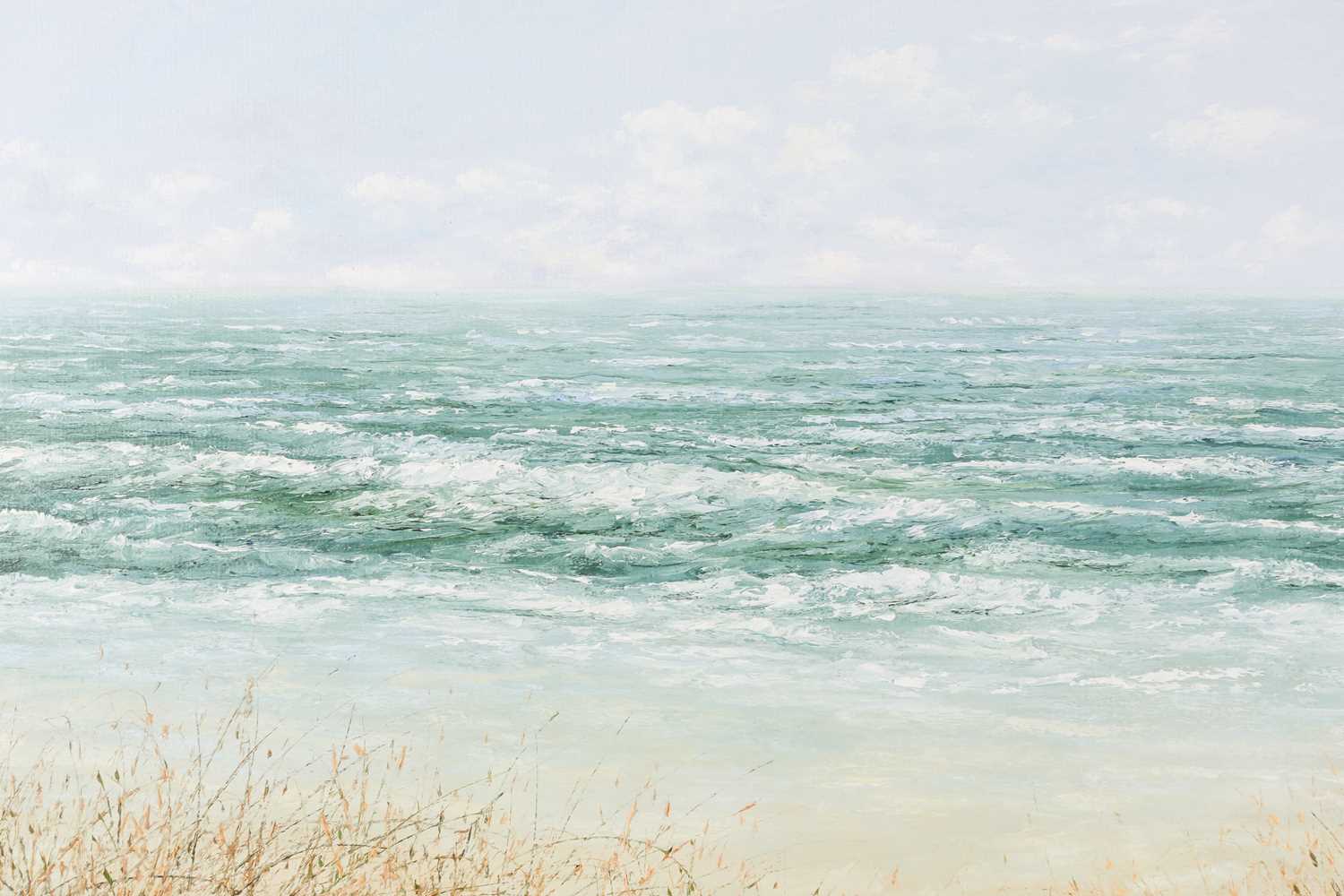 Patrice Marchal (b.1963), 'Rivage Marin', 2001, a large costal seascape, oil on canvas, signed to - Image 7 of 7