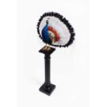 Nancy Fouts (American, 1945-2019) 'Peacock War Bonnet', 2017, comprised of a taxidermy peacock,