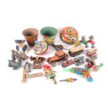 A collection of early-late 20th-century metal toys of various origin. To include various