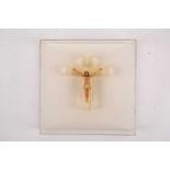 Nancy Fouts (American, 1945-2019), an abstract sculpture comprised of a resin cast cross with a