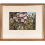 19th century school, a still life study of flowers, watercolour, monogrammed 'J A' and dated 1879,