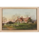 Attributed to L. Van Staaten, High Park from the meadow, watercolour, 40 cm x 56 cm, original