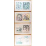 After Graham Sutherland (1903-1980) British, a group of eight lithographic prints, all from the