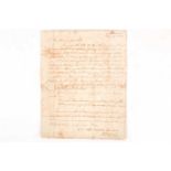John Wesley (1703-1791) ASL . A handwritten letter to his brother Charles Wesley dated Taunton,