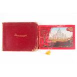 An early 20th-century gilt-tooled Morocco manuscript book, travel journal/travelogue with the