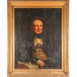 A 19th century English school portrait of Richard Potter (1778-1843) Unsigned, oil on canvas. 90