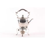 An Edwardian silver spirit kettle and stand, London 1904 by Goldsmiths & Silversmiths Co Ltd, with