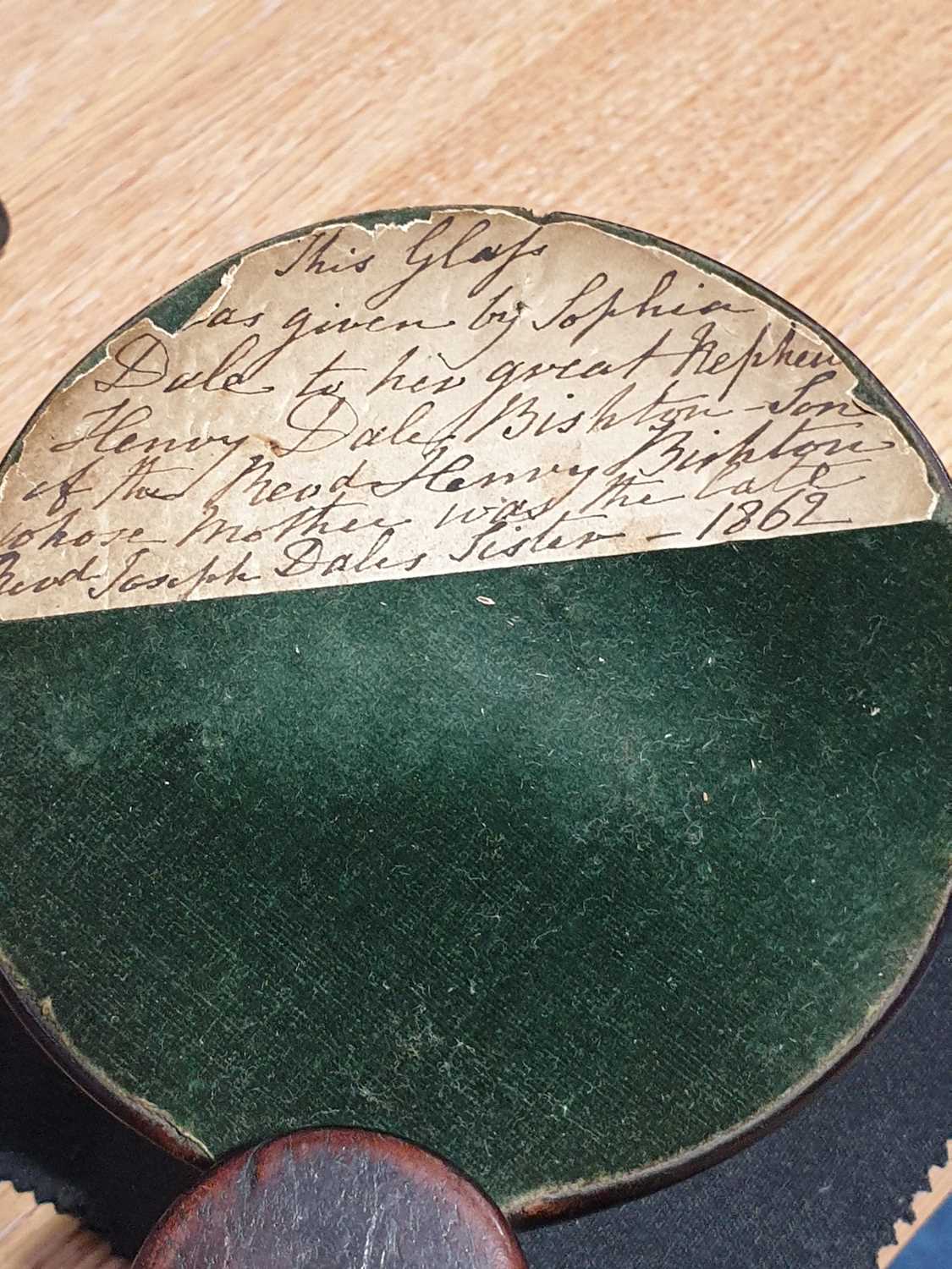 A 19th century mahogany cased folding botanist's magnifying glass bearing a label documenting the - Image 16 of 16